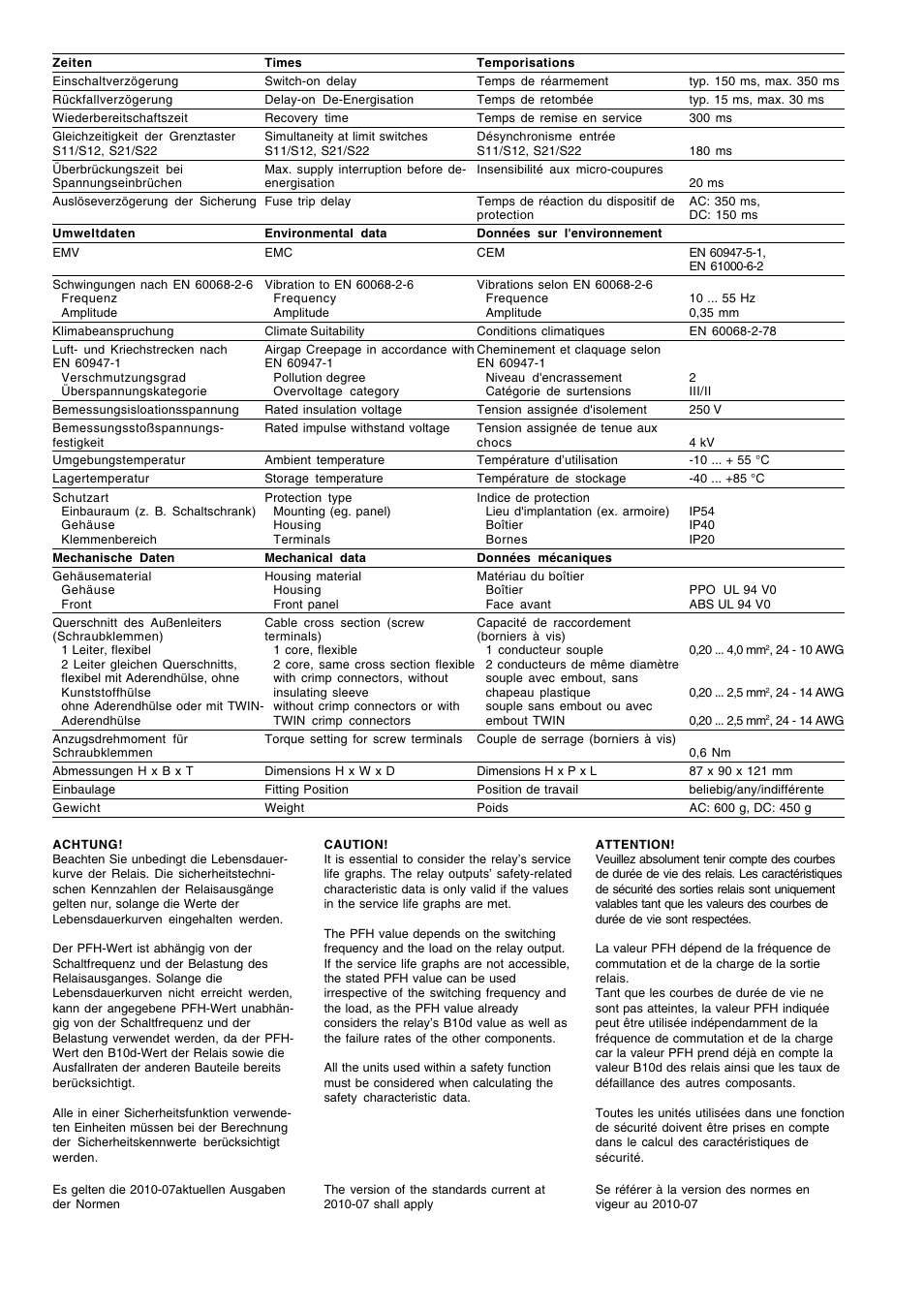 Pilz PNOZ 8 110VAC 3n/o 1n/c 2so User Manual | Page 6 / 8