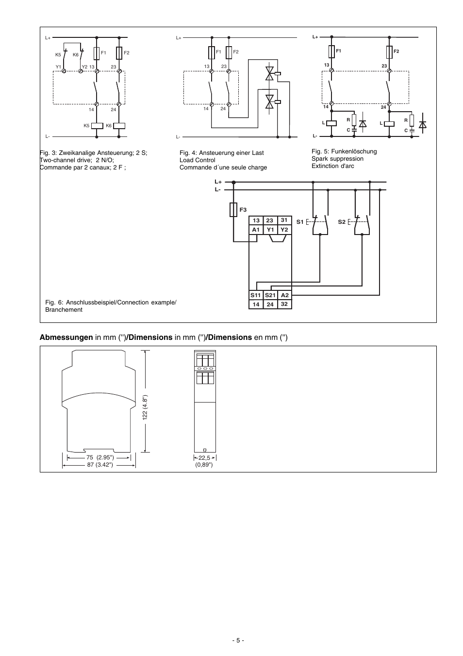 Pilz P2HZ X3 24VDC 2n/o 1n/c User Manual | Page 5 / 16