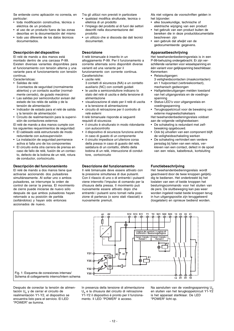 Pilz P2HZ X1.10P 24VDC 3n/o 1n/c 2so User Manual | Page 12 / 20