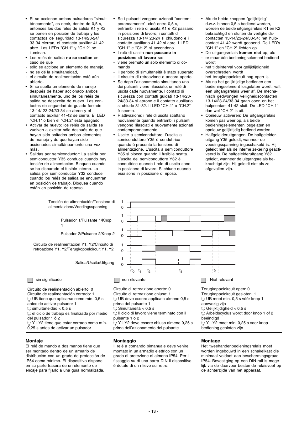 Pilz P2HZ X1.10P 24VDC 3n/o 1n/c 2so User Manual | Page 13 / 20