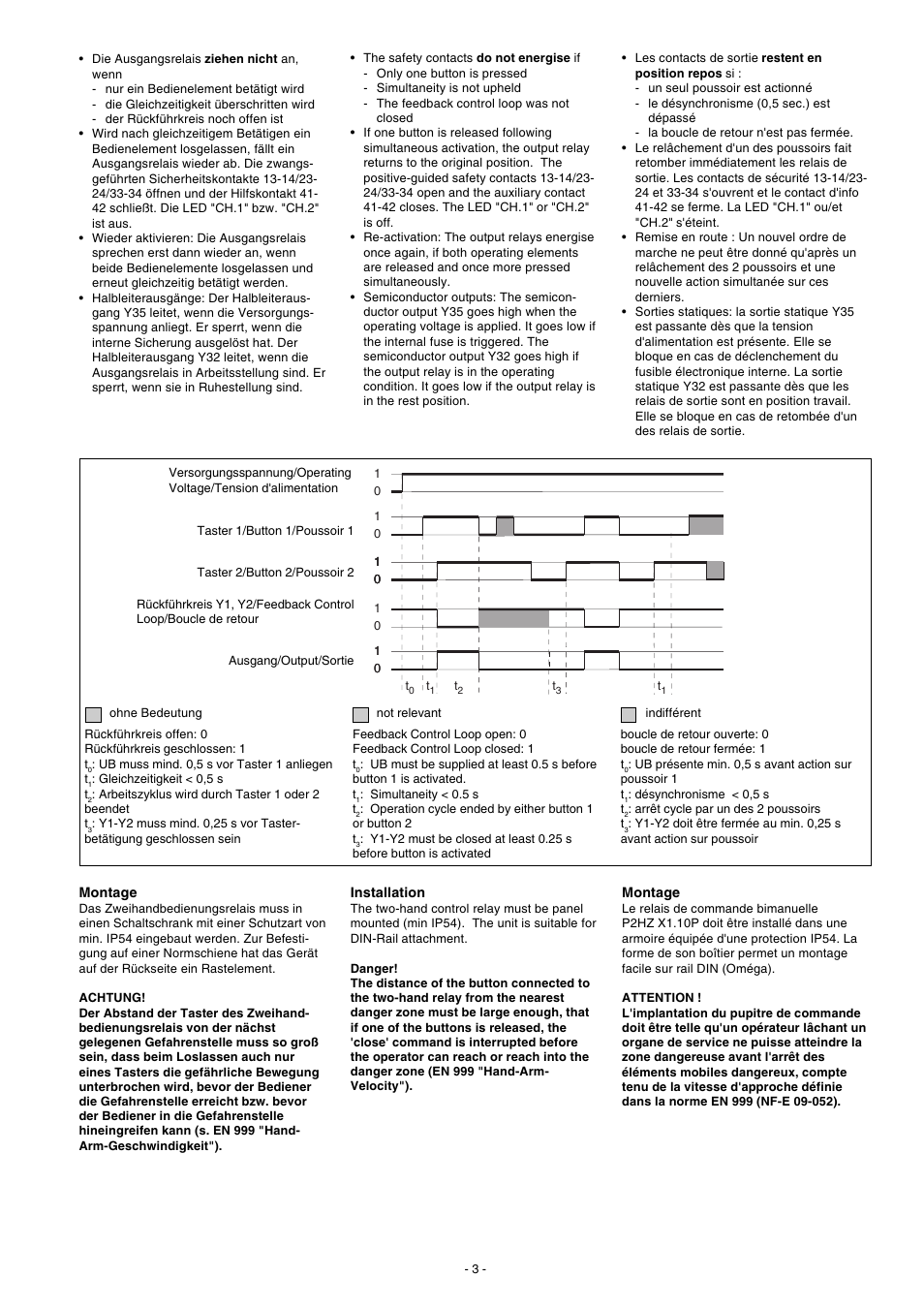 Pilz P2HZ X1.10P 24VDC 3n/o 1n/c 2so User Manual | Page 3 / 20