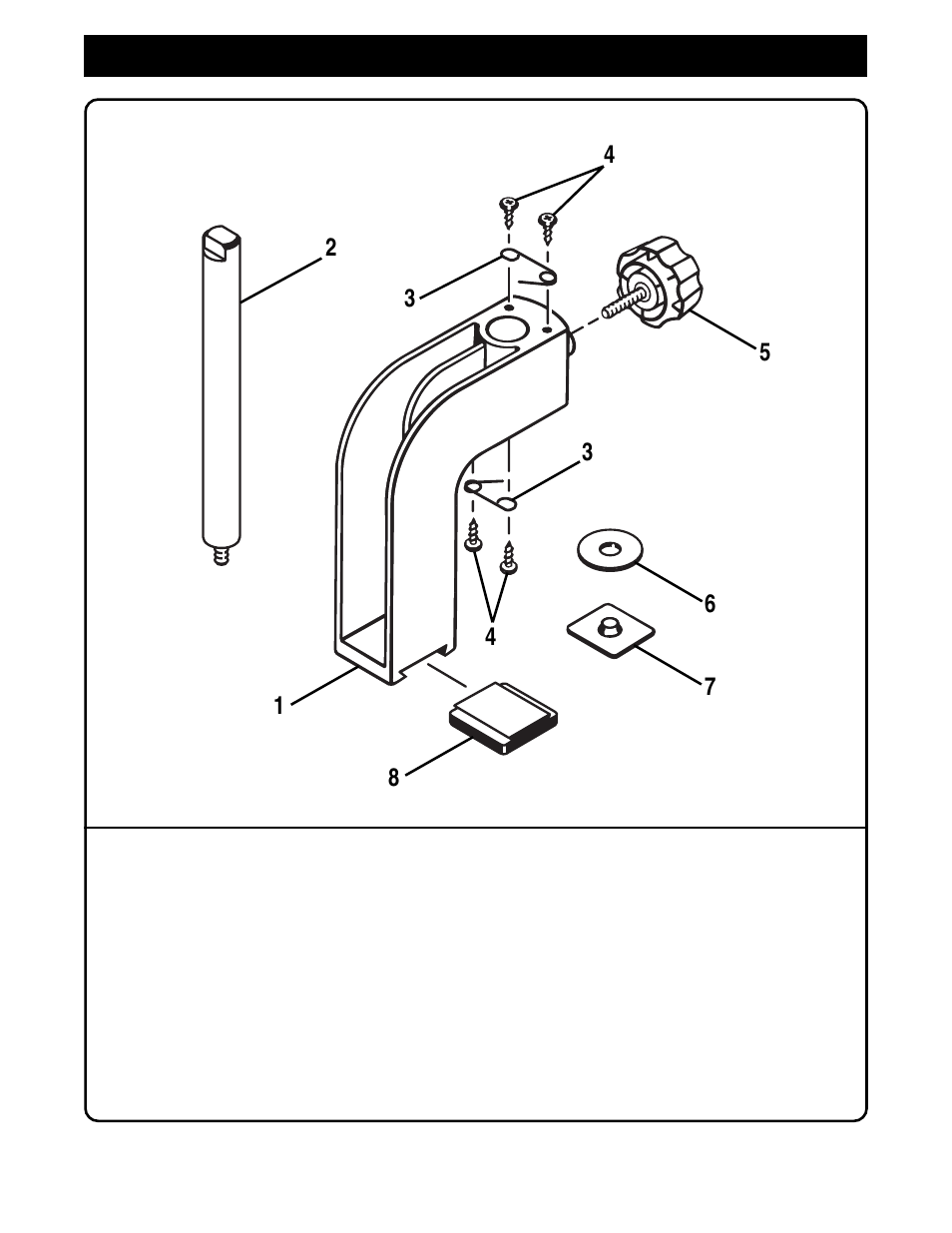 Replacement parts parts list | Ryobi 4710300 User Manual | Page 7 / 8