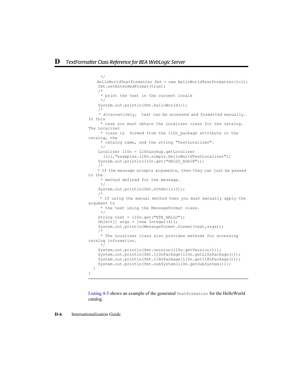 BEA WebLogic Server User Manual | Page 82 / 88