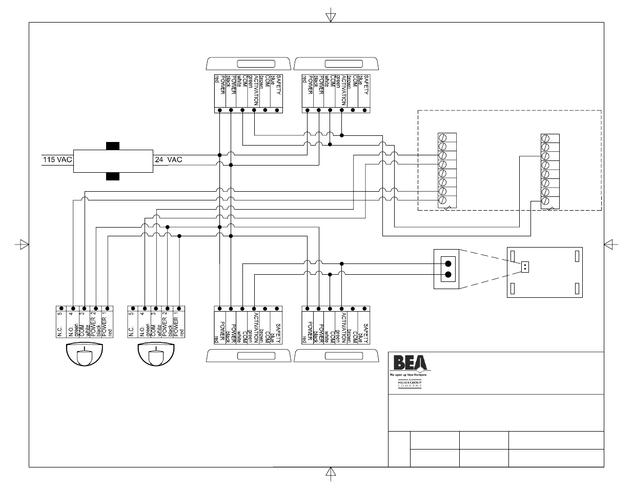 Duraglide interface board, 24 v transformer | BEA Stanley Dip Switch I User Manual | Page 10 / 20