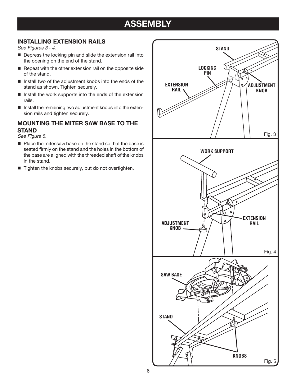 Assembly | Ryobi RMS10 User Manual | Page 6 / 8
