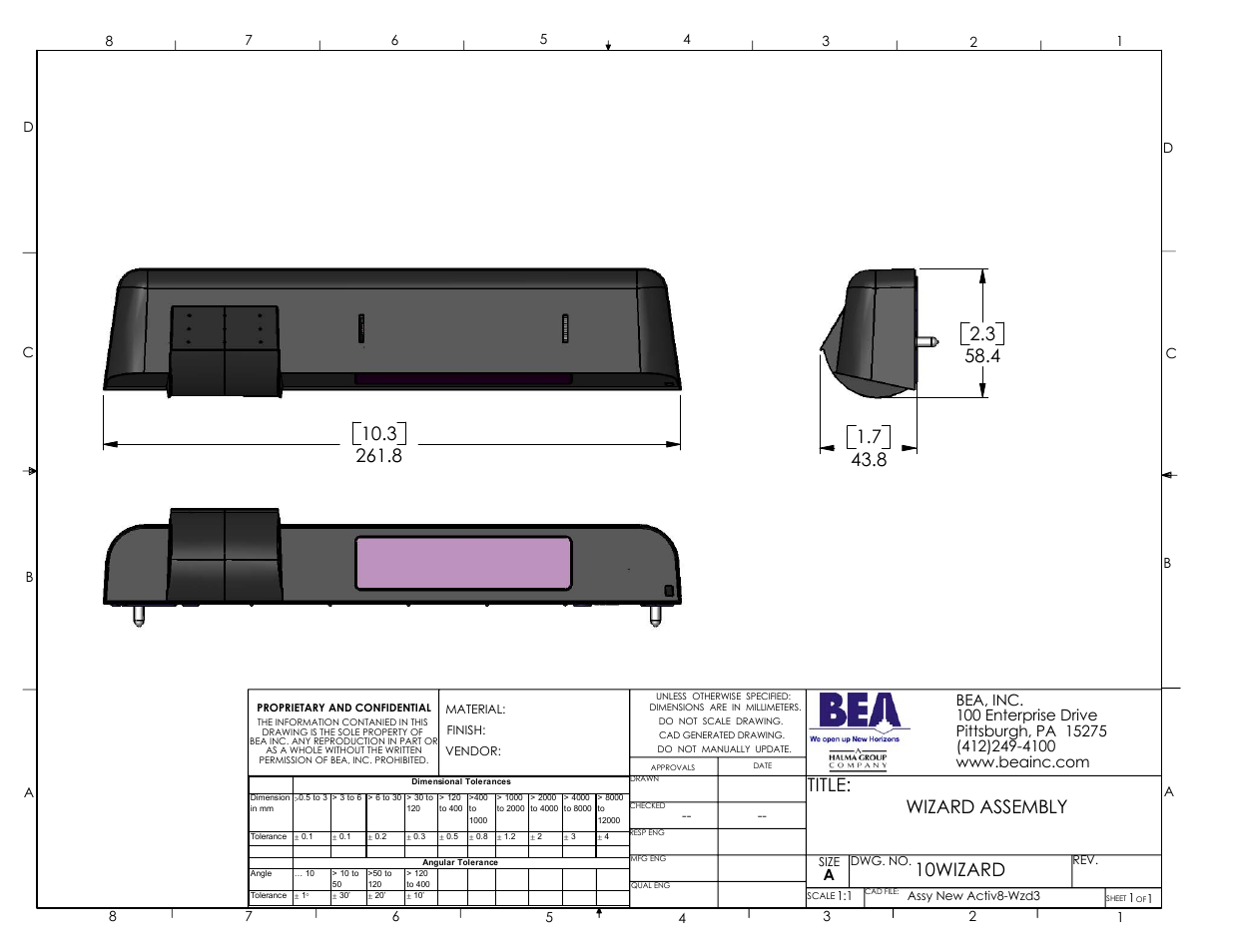 BEA 10WIZARD User Manual | 1 page