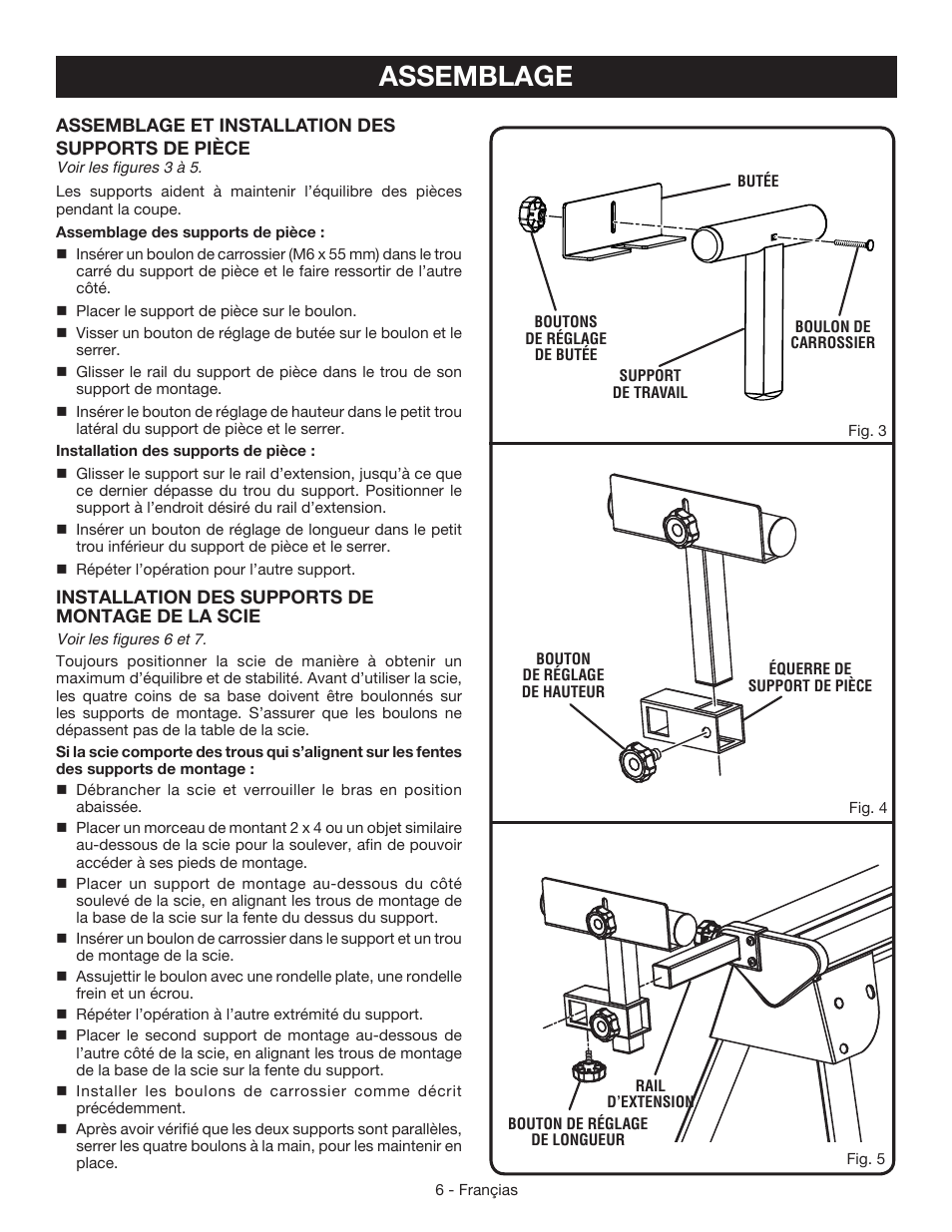 Assemblage | Ryobi RMS10SB User Manual | Page 15 / 32
