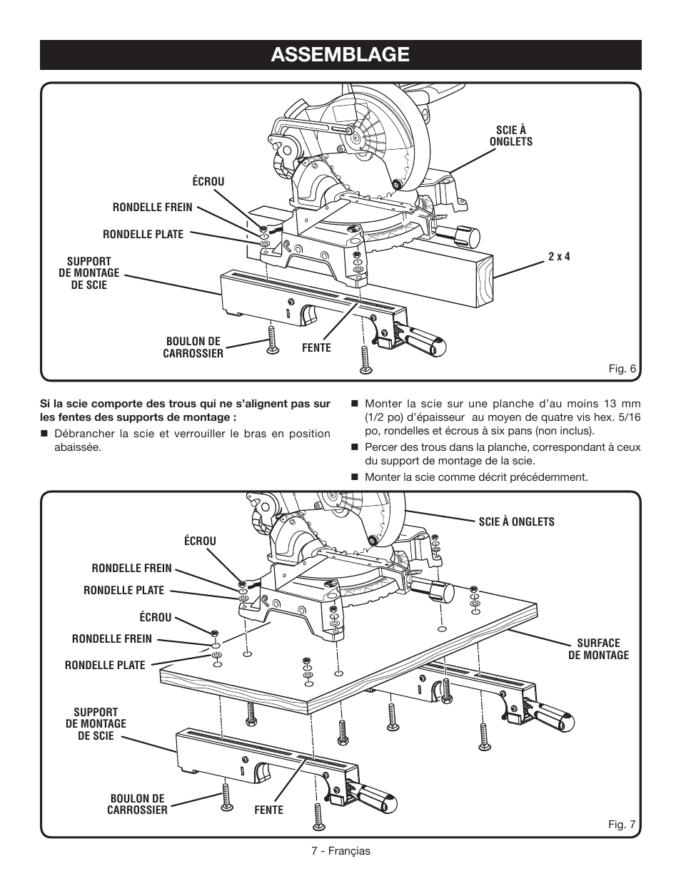 Assemblage | Ryobi RMS10SB User Manual | Page 16 / 32