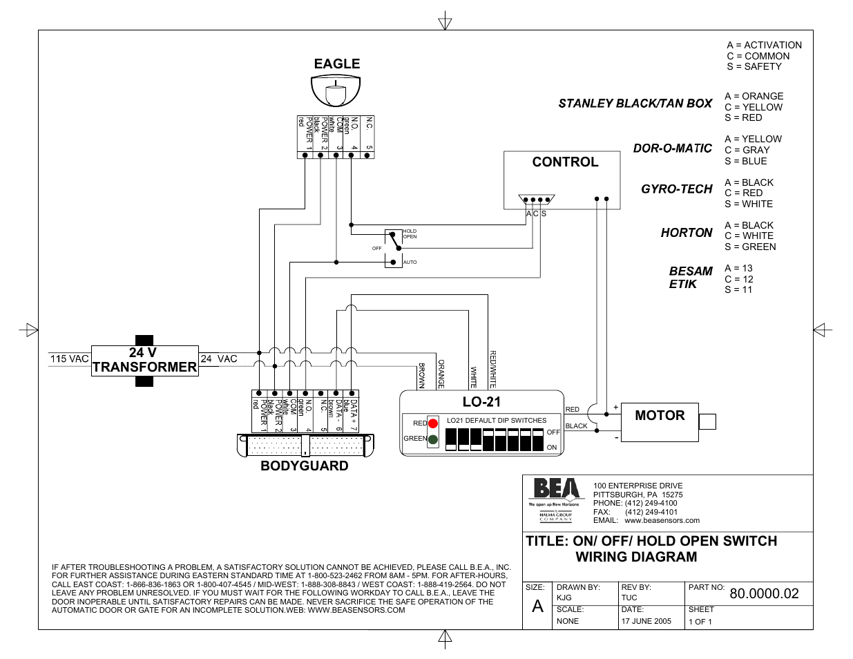 BEA BodyGuard 80.0000.02 User Manual | 9 pages