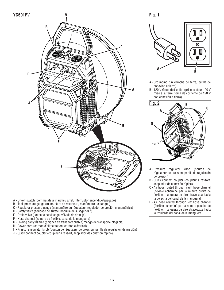 Ryobi YG601PV1 User Manual | Page 42 / 44