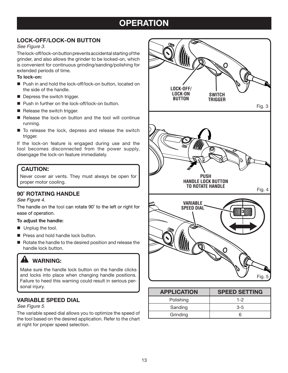 Operation | Ryobi AG700 User Manual | Page 13 / 22