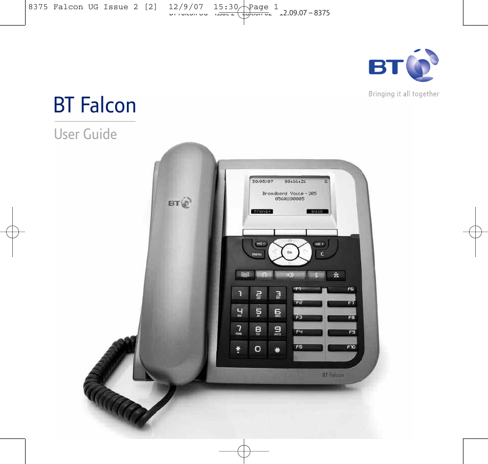 BT FALCON 8375 User Manual | 44 pages