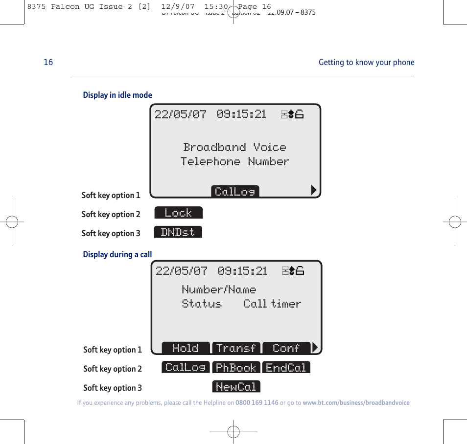 BT FALCON 8375 User Manual | Page 16 / 44
