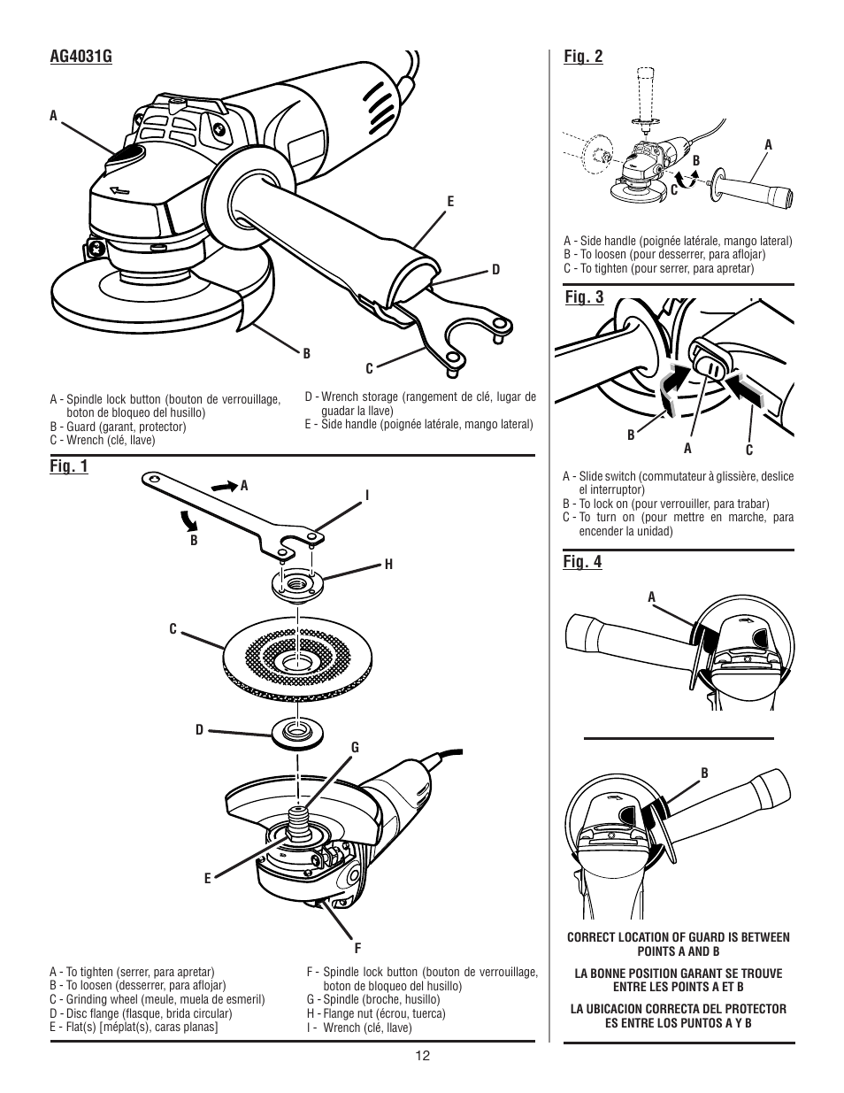 Ryobi AG4031G User Manual | Page 32 / 36