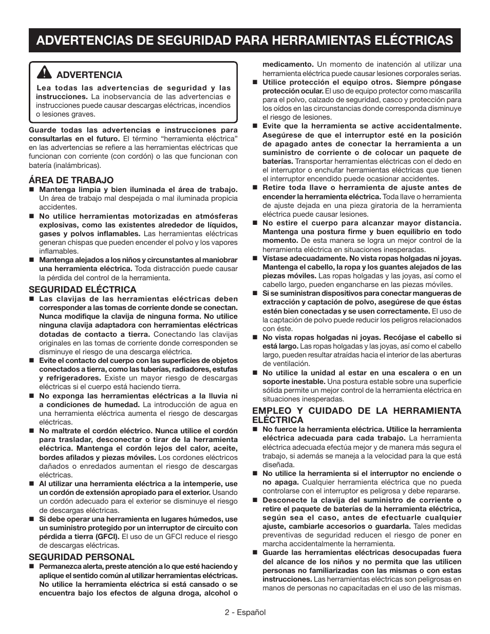 Ryobi AG4531G User Manual | Page 22 / 36
