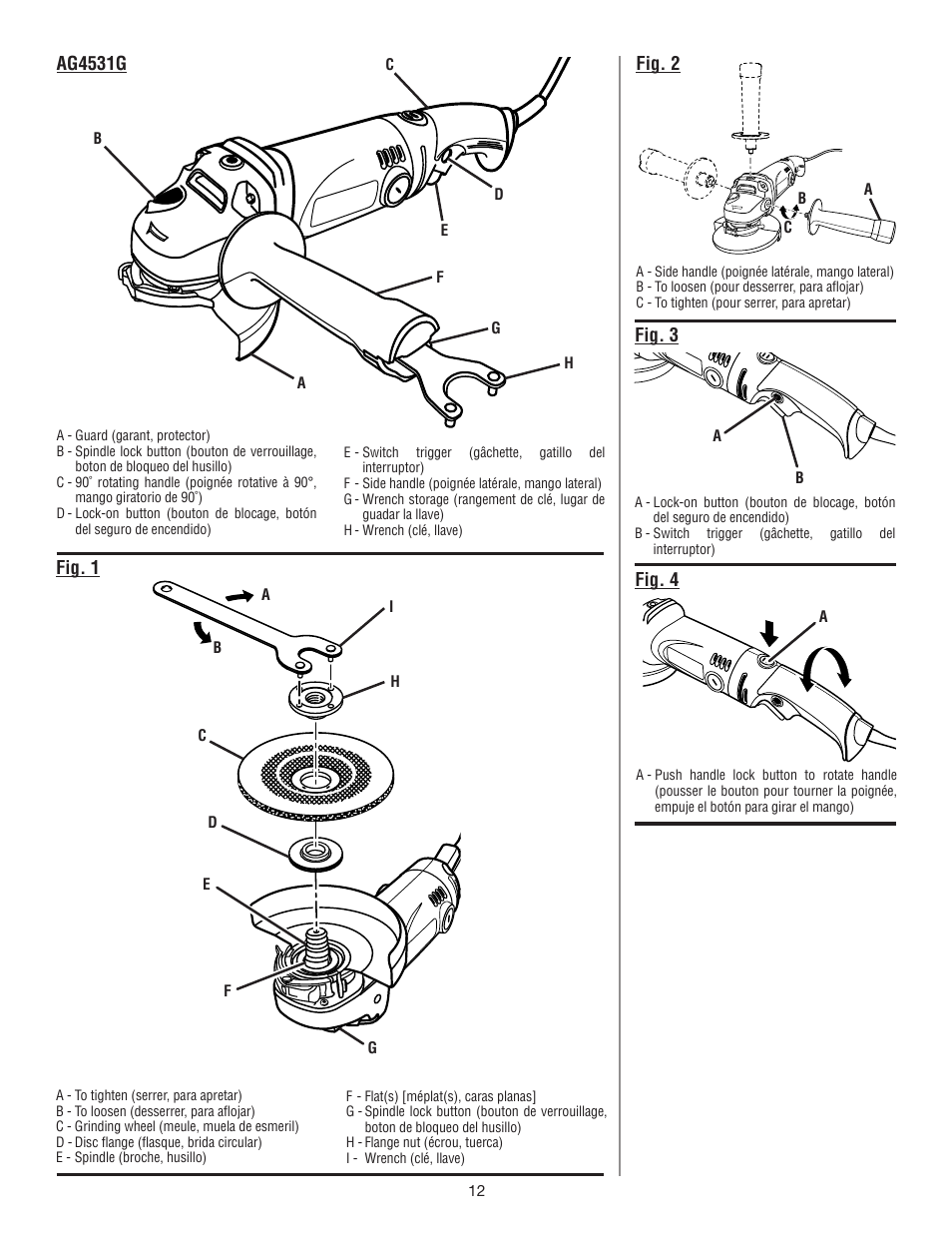Ryobi AG4531G User Manual | Page 32 / 36