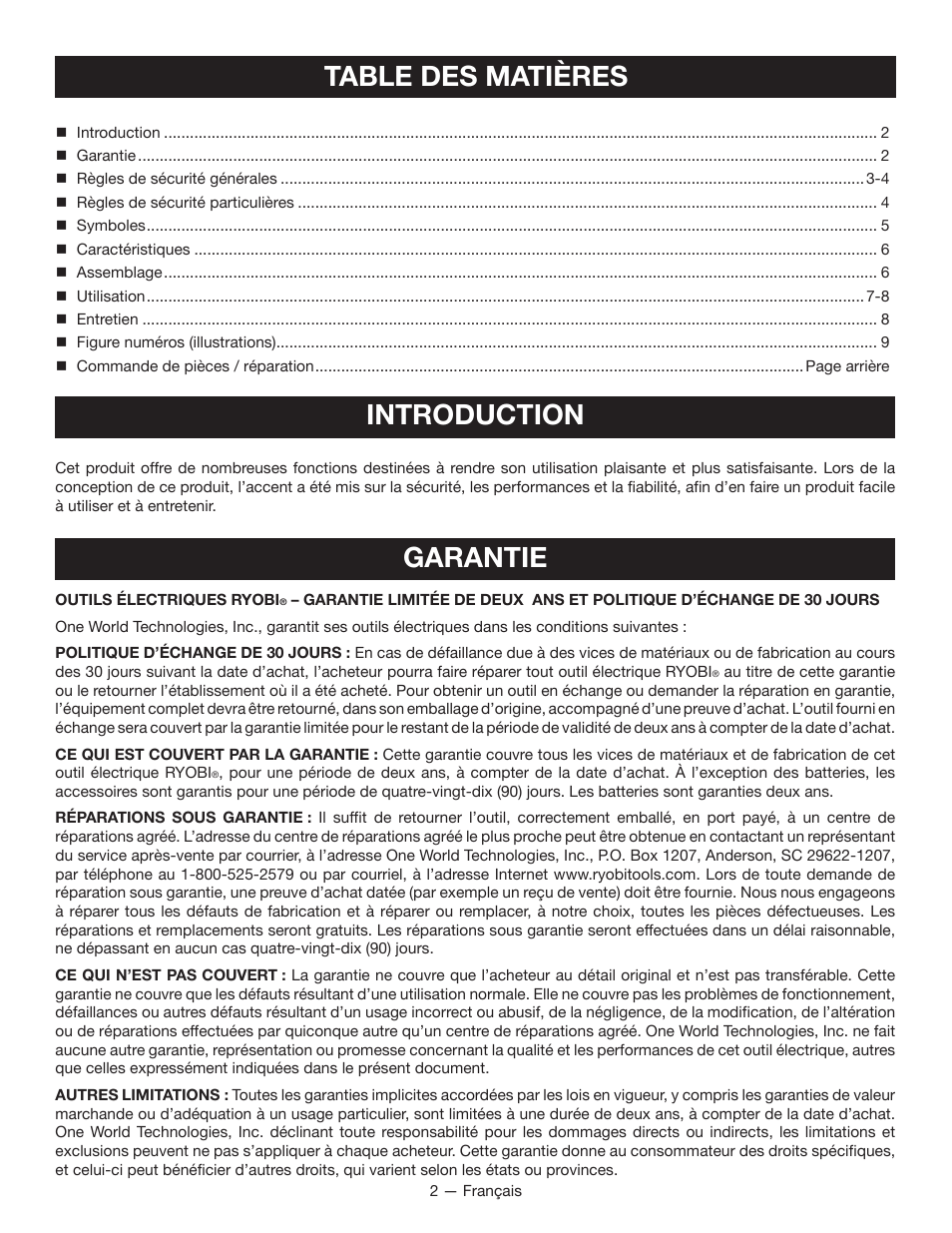 Ryobi JG001 User Manual | Page 9 / 24