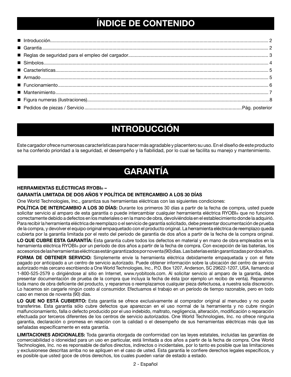 Ryobi P110 User Manual | Page 14 / 24