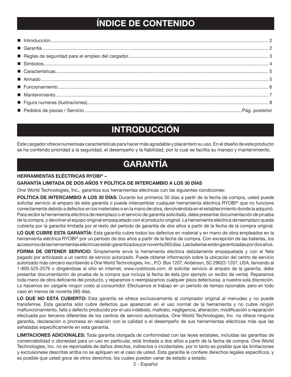 Ryobi P112 User Manual | Page 16 / 24