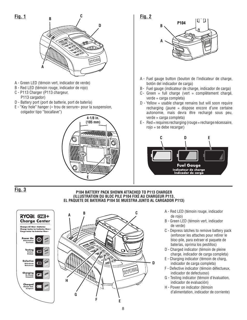 Ryobi P113 User Manual | Page 20 / 24