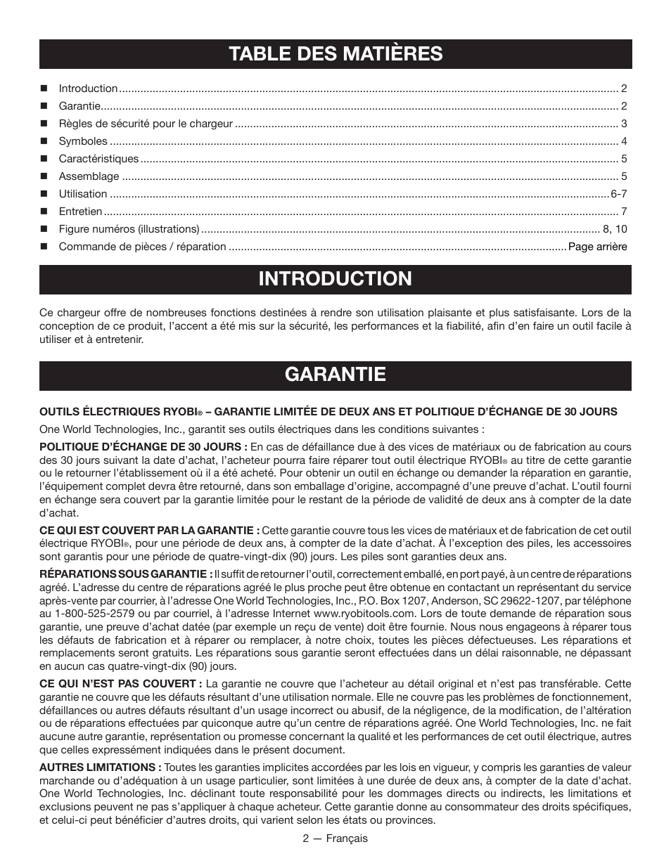 Ryobi P115 User Manual | Page 8 / 24