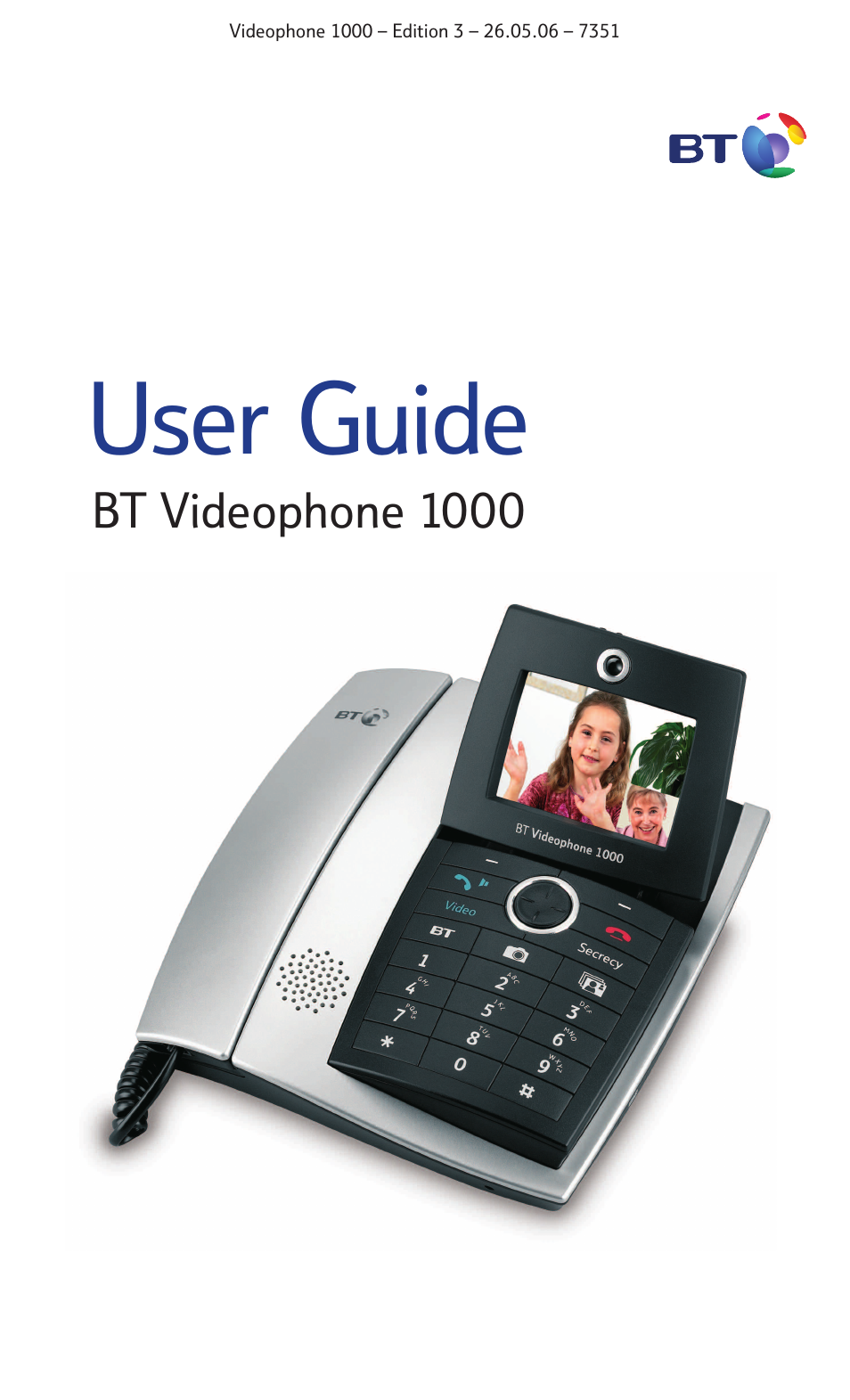 BT Videophone 1000 User Manual | 56 pages