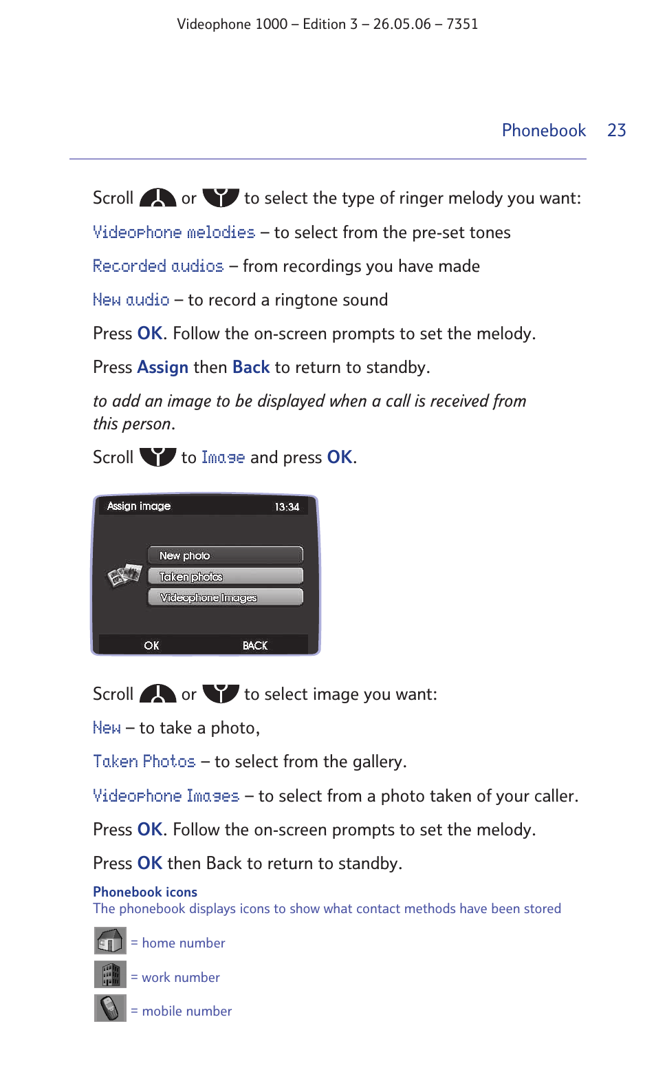 BT Videophone 1000 User Manual | Page 23 / 56