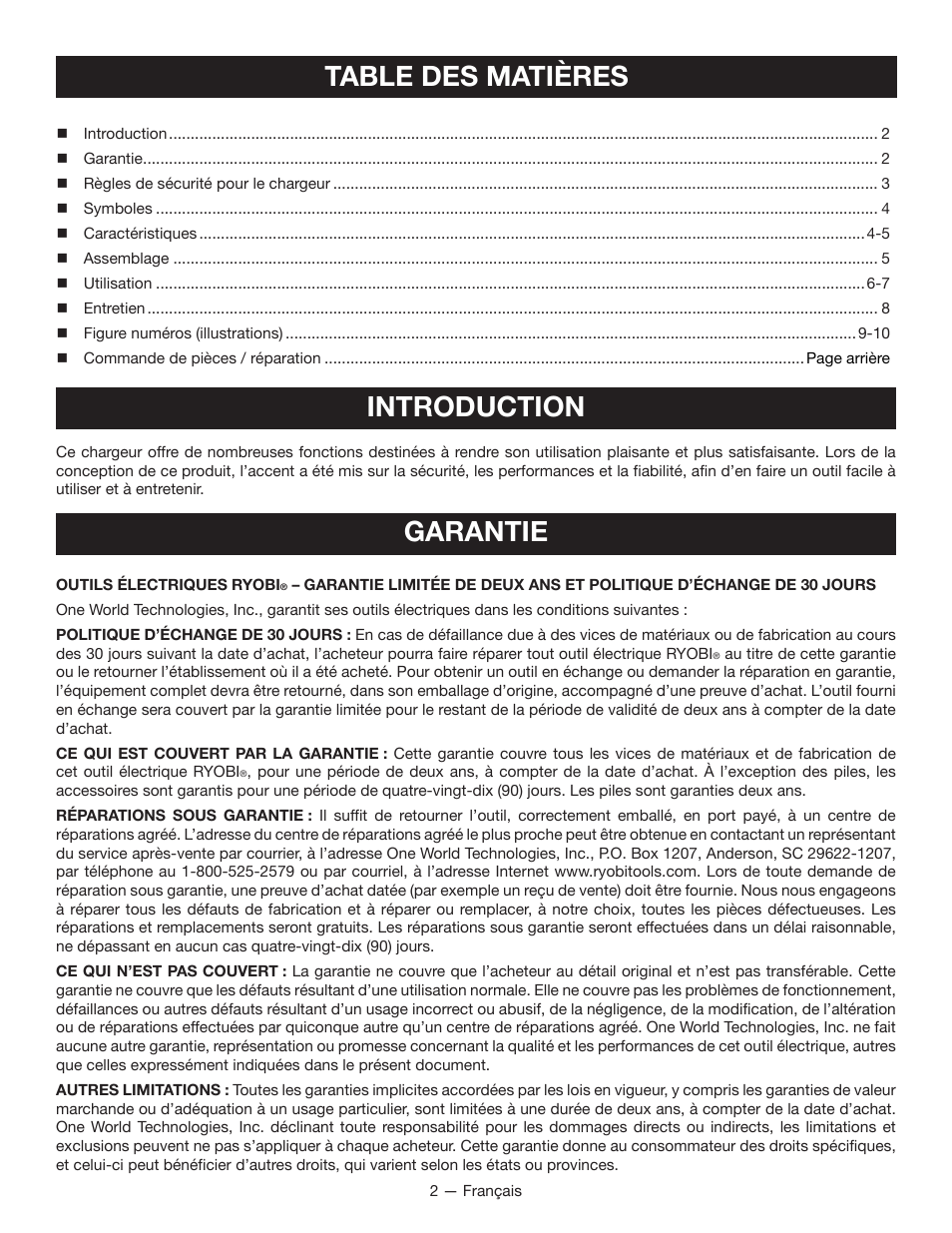 Ryobi P131 User Manual | Page 9 / 25