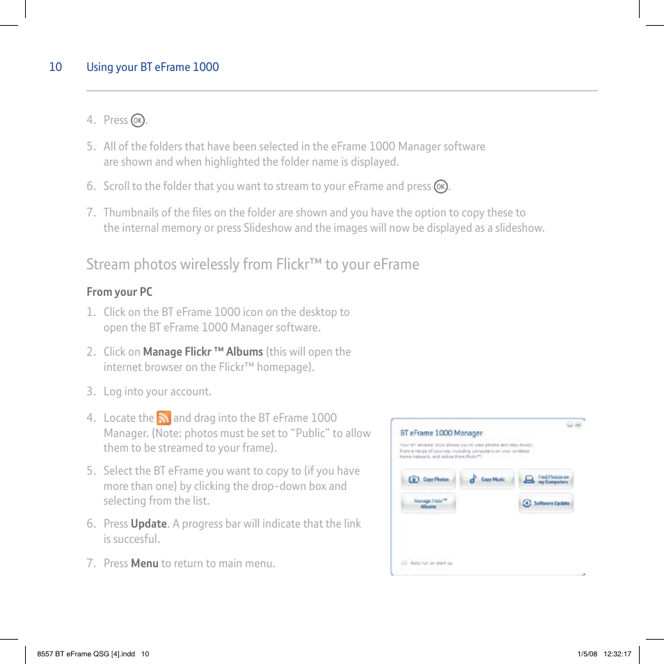 BT eFrame 1000 User Manual | Page 10 / 16