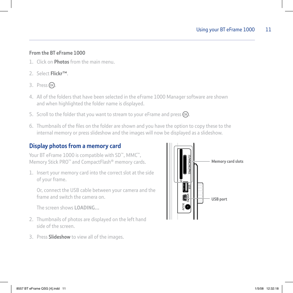 BT eFrame 1000 User Manual | Page 11 / 16