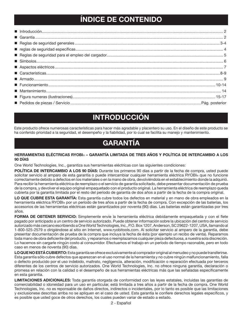 Ryobi P745 User Manual | Page 28 / 44