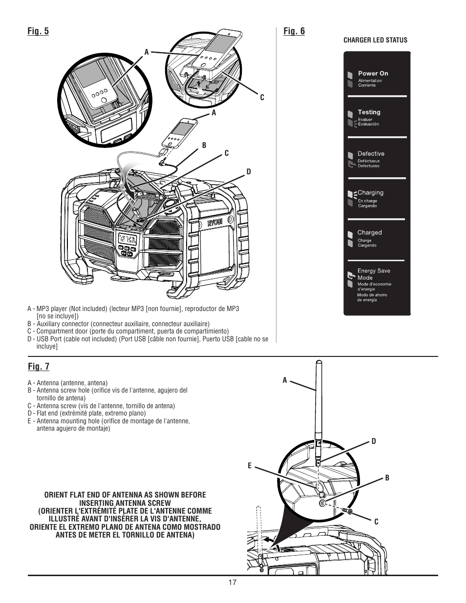 Ryobi P745 User Manual | Page 43 / 44