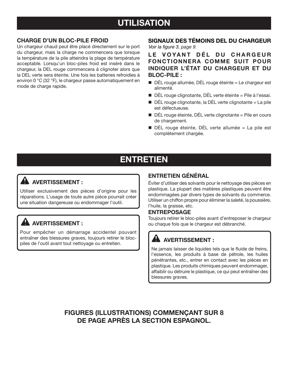Utilisation, Entretien | Ryobi OP400 User Manual | Page 13 / 24