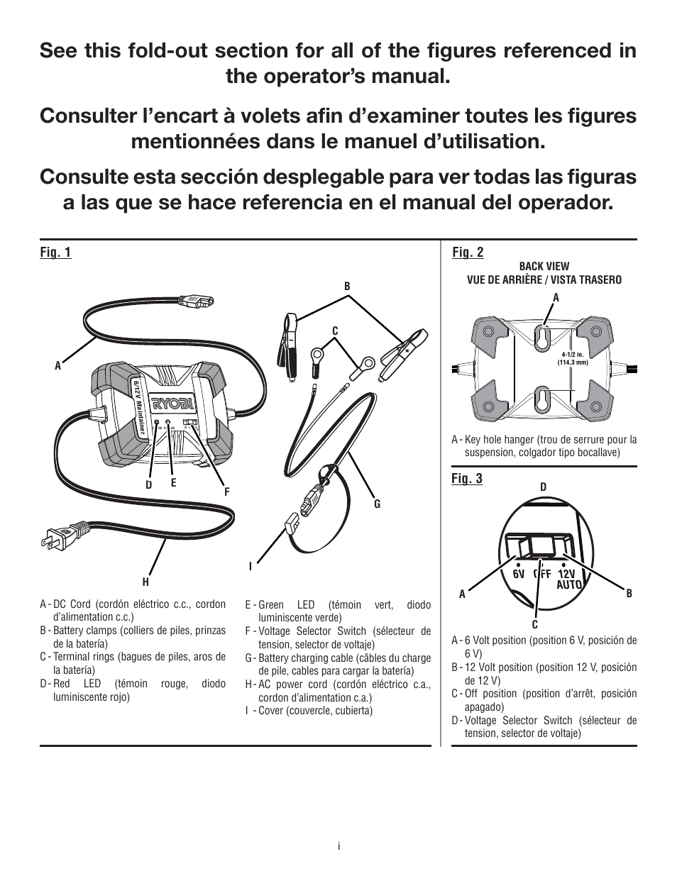 6/ 12 v m ai nt ai ne r | Ryobi RY9904 User Manual | Page 2 / 34