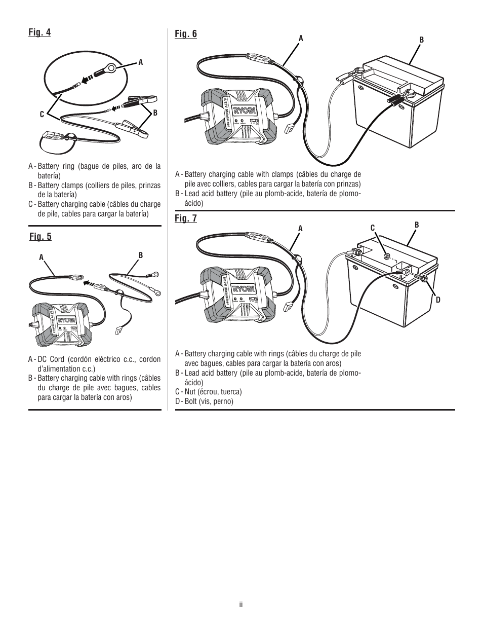 Fig. 6 fig. 7, Fig. 4 fig. 5 | Ryobi RY9904 User Manual | Page 3 / 34