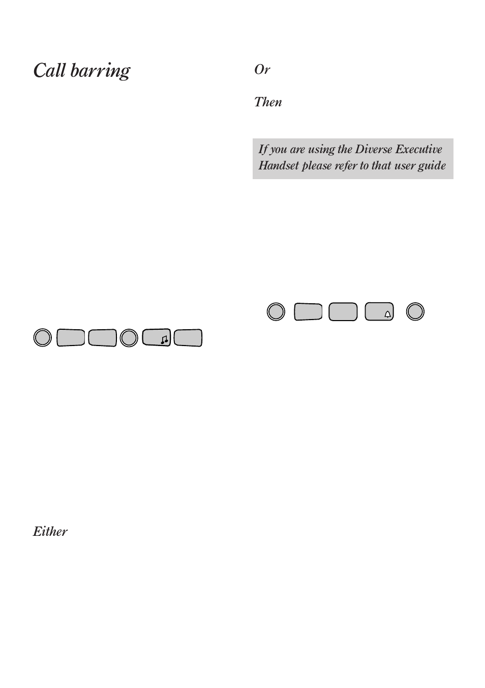 Call barring | BT Diverse 2016 User Manual | Page 25 / 69