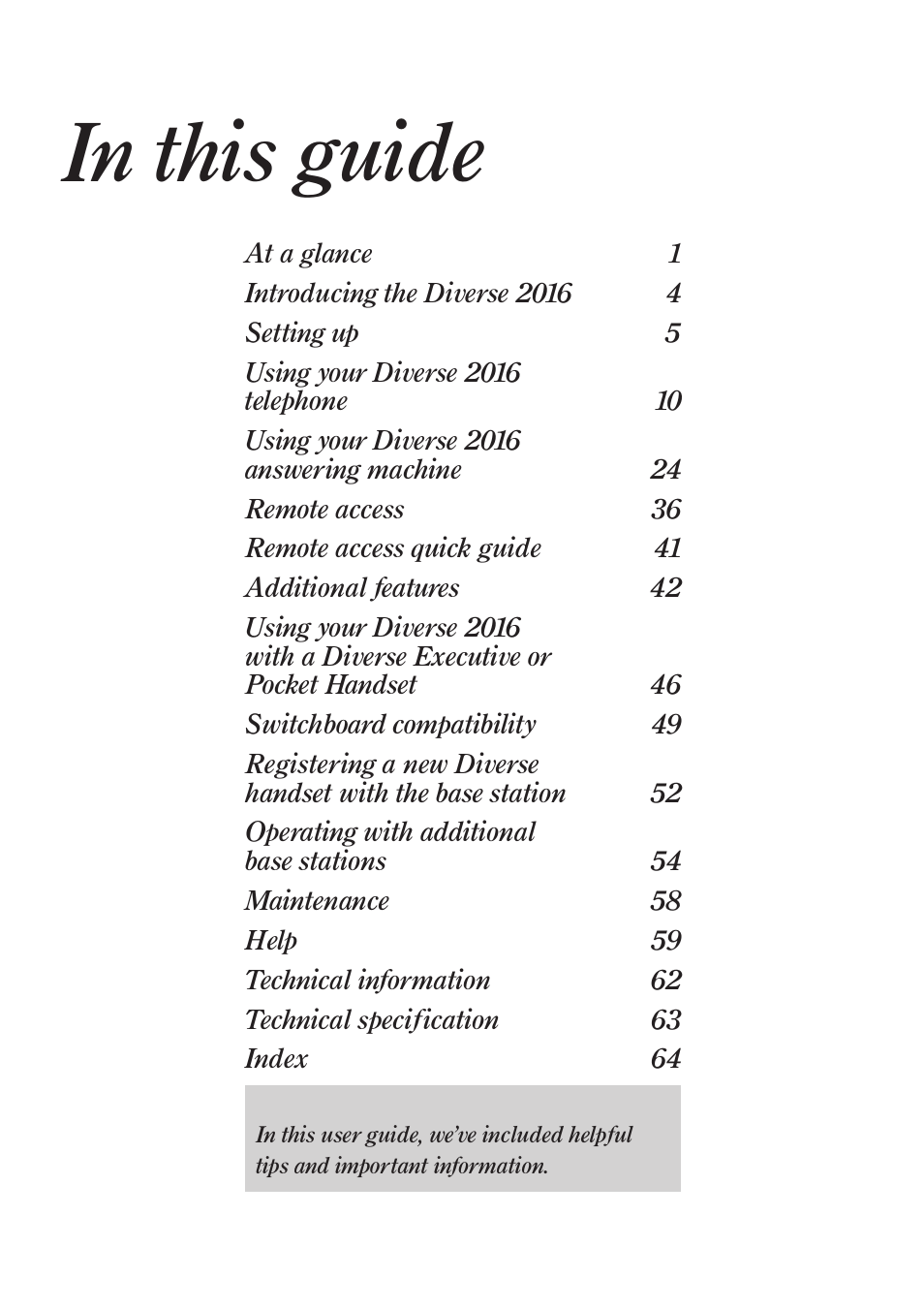 BT Diverse 2016 User Manual | Page 6 / 69