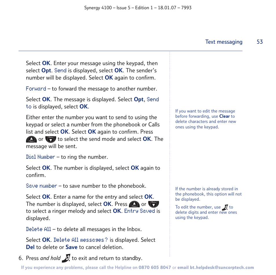 BT SYNERGY 4100 User Manual | Page 53 / 84