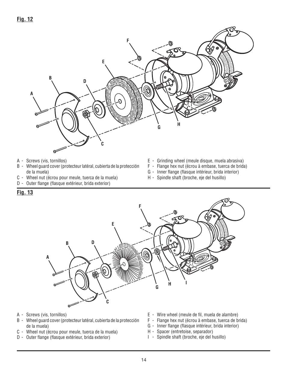 Fig. 13 fig. 12 | Ryobi BGH6110SB User Manual | Page 33 / 36