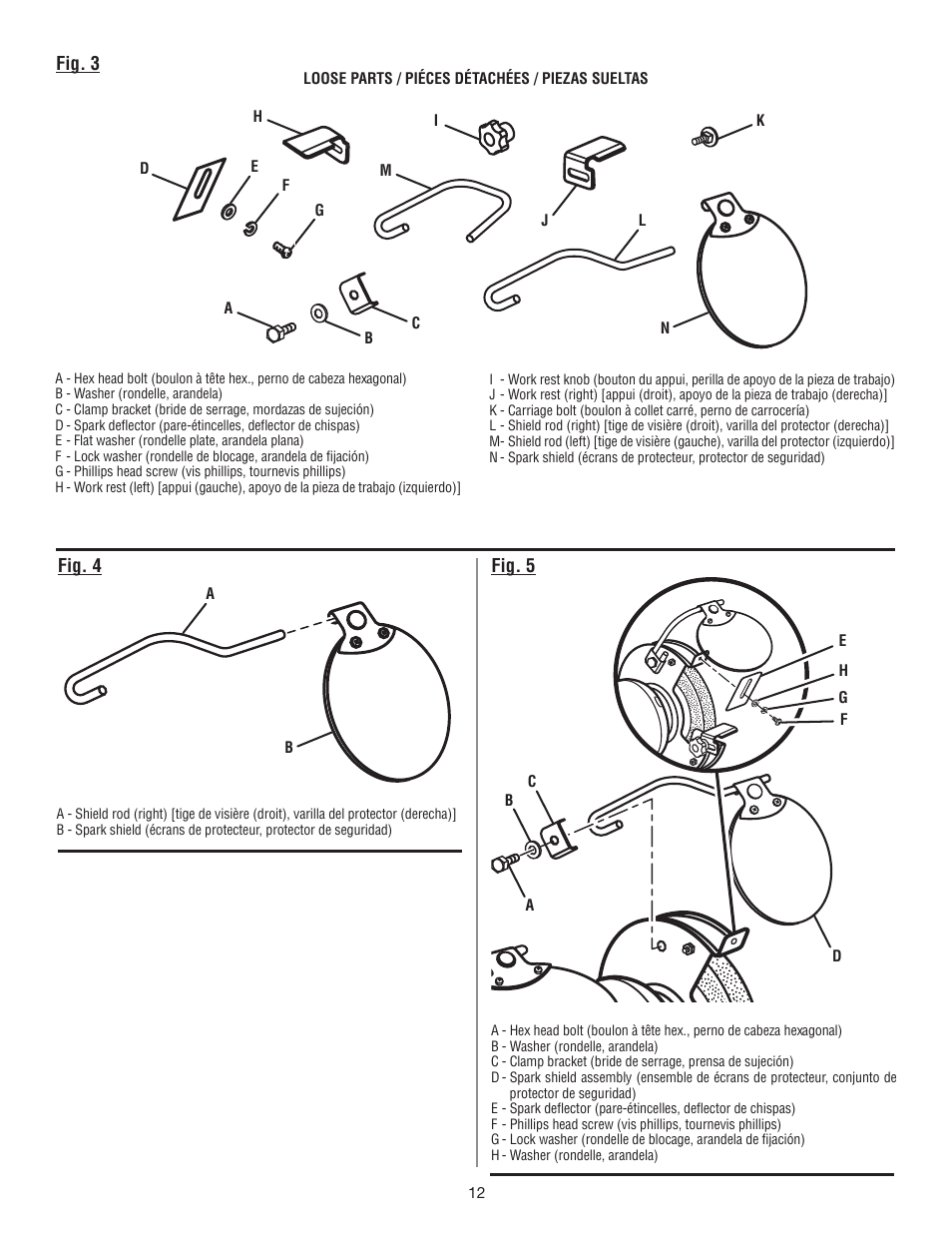 Fig. 3 fig. 5 fig. 4 | Ryobi BG612GSB User Manual | Page 30 / 36