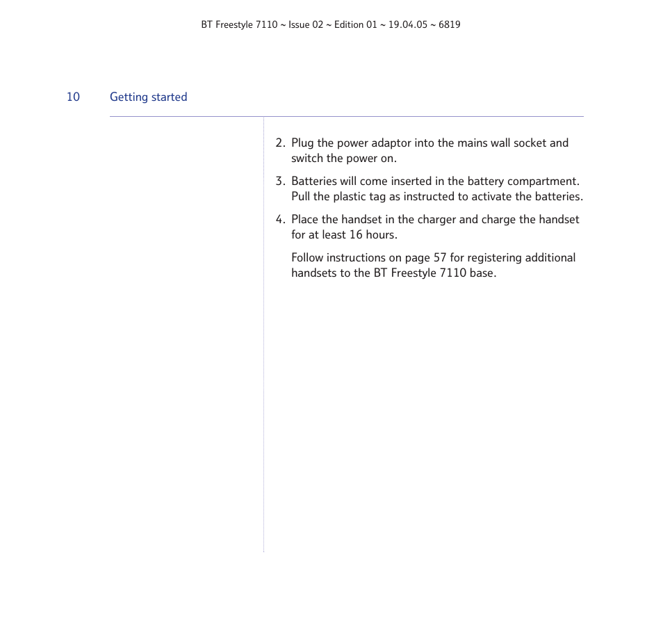 BT FREESTYLE 7110 User Manual | Page 10 / 74