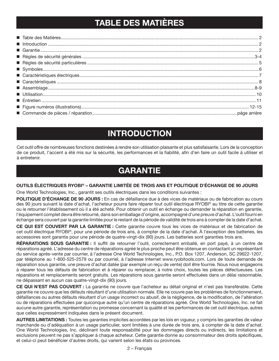 Ryobi BGH827 User Manual | Page 12 / 36