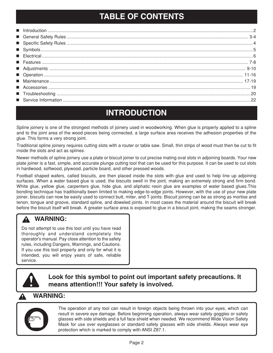 Ryobi JM81-1 User Manual | Page 2 / 22