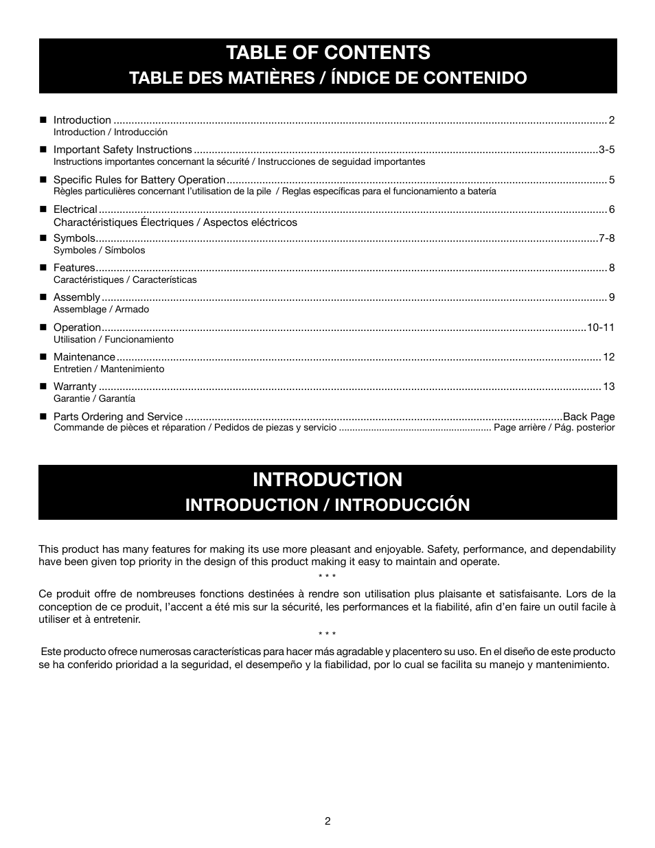 Ryobi P2107 User Manual | Page 4 / 38