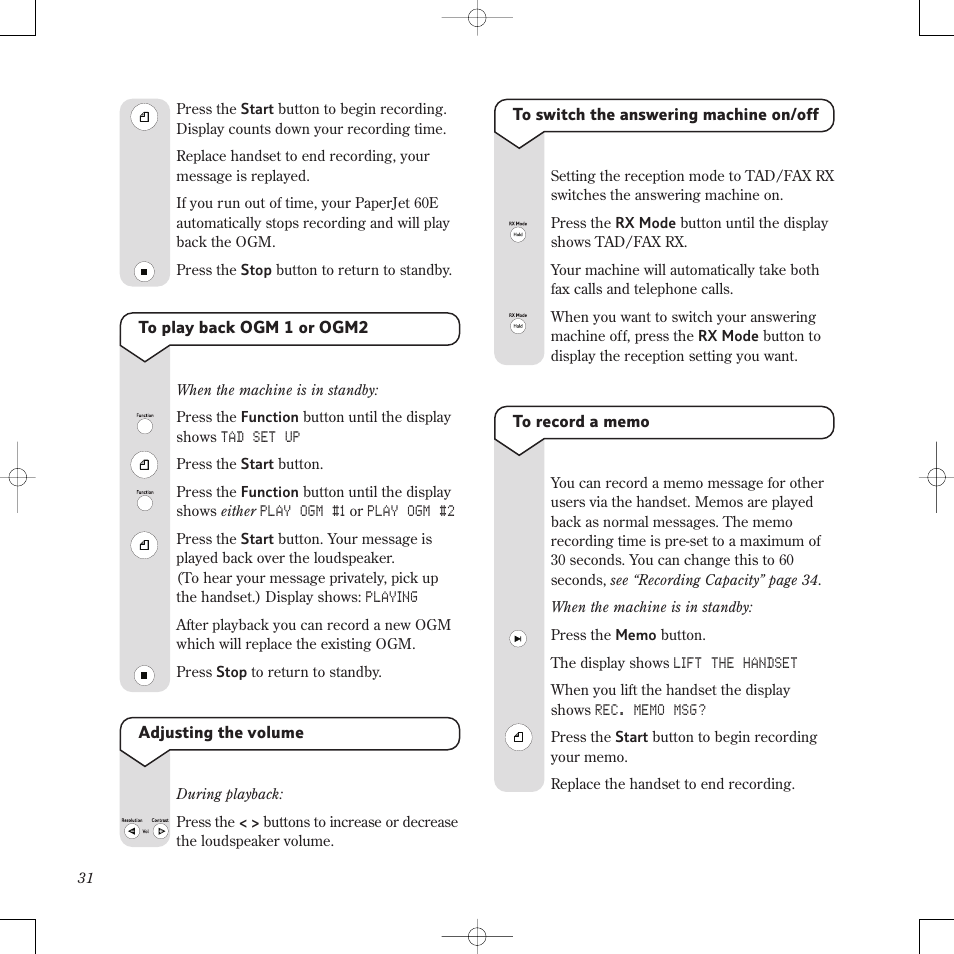 BT PaperJet 60E User Manual | Page 31 / 64