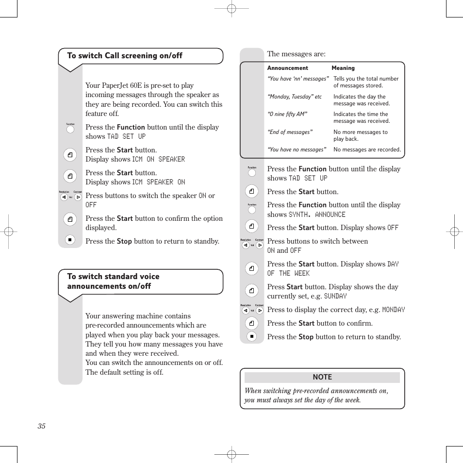 BT PaperJet 60E User Manual | Page 35 / 64