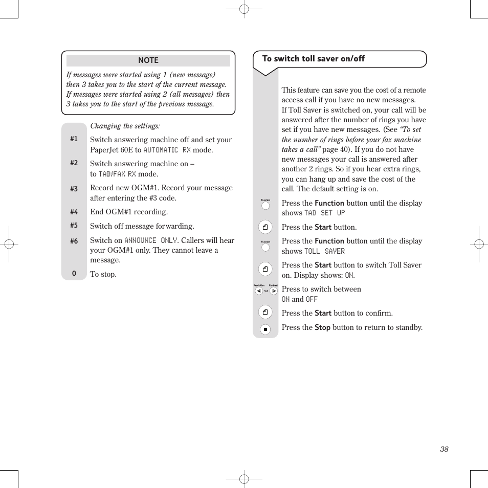 BT PaperJet 60E User Manual | Page 38 / 64
