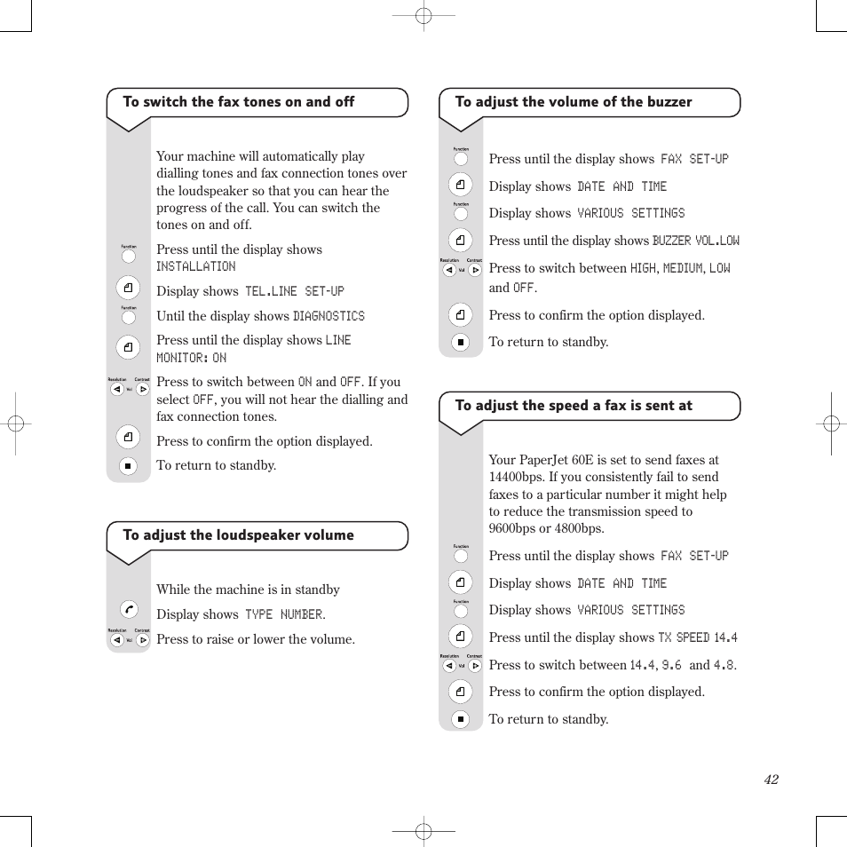 BT PaperJet 60E User Manual | Page 42 / 64