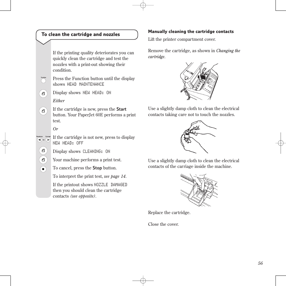 BT PaperJet 60E User Manual | Page 56 / 64