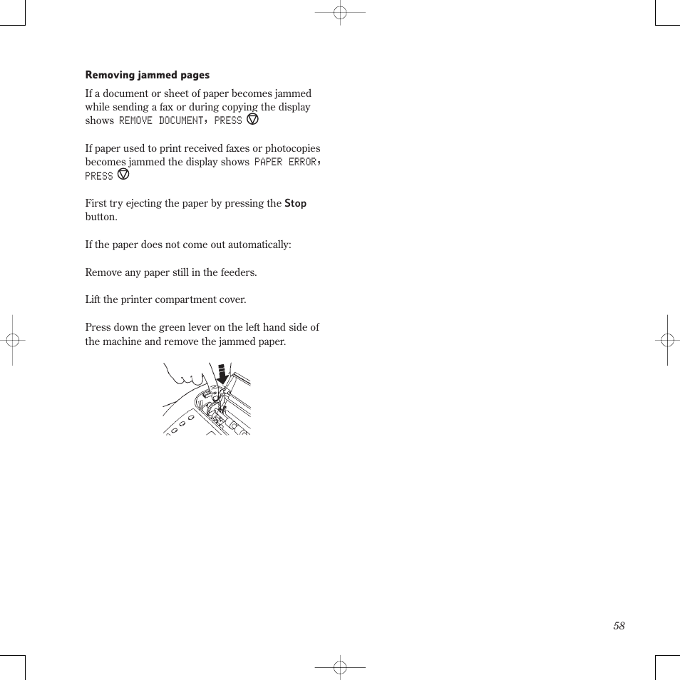 BT PaperJet 60E User Manual | Page 58 / 64